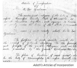Adath's Articles of Incorporation